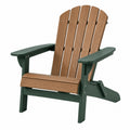 Fotel ogrodowy Adirondack 79 cm 83 cm 97 cm z tworzywa sztucznego brązowy/zielony składany