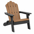 Fotel ogrodowy Adirondack 83 x 76 x 95 cm z tworzywa sztucznego brązowo-czarny do relaksu